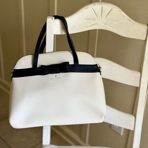 Kate Spade Black and White Satchel Timeless Elegance